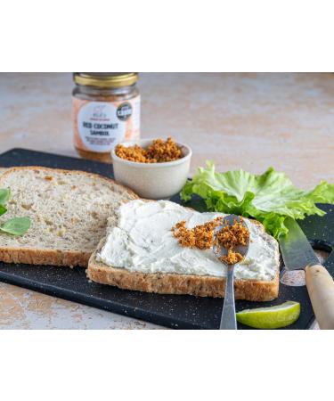 Sri Lankan Red Coconut Sambol from RUCI Taste of Sri Lanka a grand prize of taste shredded coconut with onions dried red chillies and lime - Buy Online on GoSupps.com