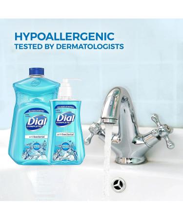Dial Liquid Hand Soap Refill Combo - Antibacterial Moisturizing Hand Wash (7.5 Oz Pump + 52 Oz Refill) - Ideal for All Skin Types - Spring Water Scent - Buy Online on GoSupps.com