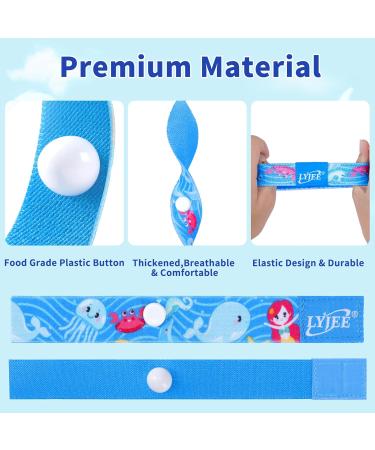 LYJEE Sea Sickness Wristbands for Kids | Motion Sickness Relief Bands | Non-Drowsy Acupressure Treatment for Cruise Ship Travel | Small Size - Love Ocean Design - Buy Online on GoSupps.com