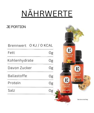 Calorie-Free Flavor Drops - Butter Biscuit | Vegan & Sugar-Free | 30ml Made in Germany - Buy Online on GoSupps.com