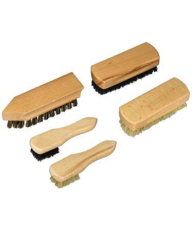 Kikkerland Shoe Cleaner Brush Set / 5 Natural one Size
