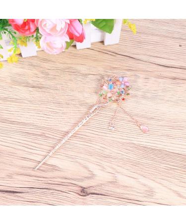 Chinese Hair Chopsticks Vintage Retro Hair Stick Flower Hair Decoration Ancient Hair Clip Birthday Valentines Day for Woman - Buy Online on GoSupps.com