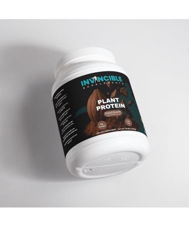 Invincible Supplements 100% Plant Protein Powder Chocolate | 21g Vegan Protein Made with Cocoa Dairy-Free Gluten-Free Muscle Recovery & Weight Management Supplement Tendra Fava Bean Protein - Buy Online on GoSupps.com