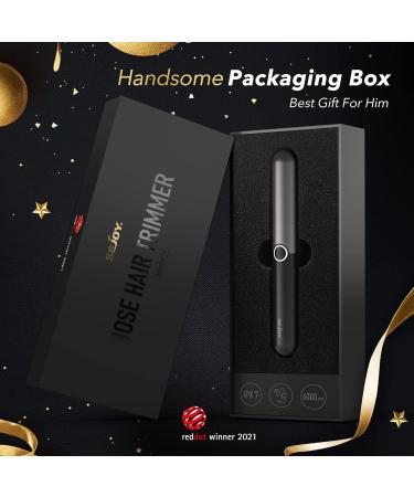 Sejoy Nose Ear Hair Trimmer - Professional IPX7 Waterproof Wet/Dry USB Rechargeable Cordless Trimmer with 360 Stainless Steel Blades - Safe, Painless, and Mute Motor - Black Upgrade - Buy Online on GoSupps.com