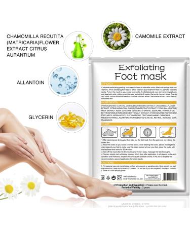 Foot Peel Mask Exfoliating Foot Mask for Soft Baby Feet Repair Heels & Removes Dry Dead Skin Feet Peeling Socks Foot Treatment for Hard Skin 3 Pairs - Buy Online on GoSupps.com