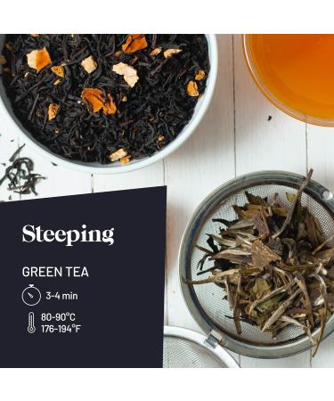 Kusmi Tea Gift Set - 5 Mini Metal Cans of Green Tea in Natural Flavors - Jasmine Ginger Lemon Label Imp rial Rose Mint - Packed in France - Buy Online on GoSupps.com