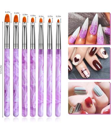 Kalolary 22pcs UV Gel Nail Art Brush Set - Nail Painting Tools for DIY Nail Art Designs - Buy Online on GoSupps.com