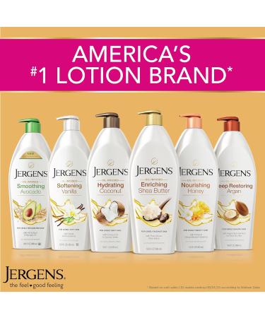 Jergens Softening Vanilla Oil-Infused Moisturizer 16.8oz | Soothing Full-Body Moisture with Sweet Vanilla Essence | International Shipping Available - Buy Online on GoSupps.com