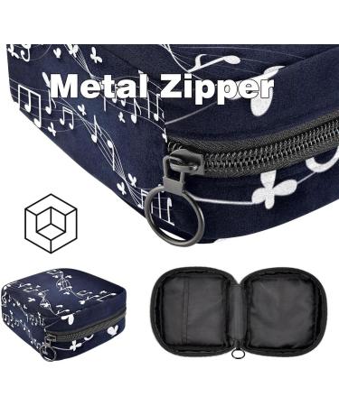 Stylish Menstruation Bag with Zipper for Women & Girls | Butterfly Design | Perfect for Tampons & Pads - Color 2 - Buy Online on GoSupps.com