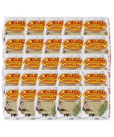 El Milagro Classic Corn Maiz Natural Soft Tortillas - 25 Pack