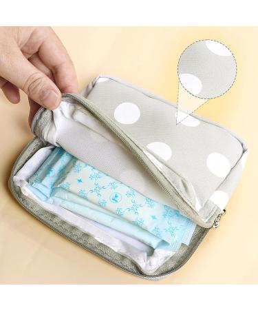 KALIONE Period Pad Pouch 3 Pcs - Sanitary Napkin Holder & Storage Bag for Feminine Pads - First Period Kit for Teen Girls & Women - Buy Online on GoSupps.com
