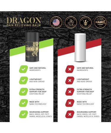Dragon Pain Relief Balm 3.4oz | Extra Strength Muscle & Joint Relief for Back Elbows Feet & More | Fast International Shipping - Buy Online on GoSupps.com