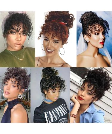 Bangs Hair Clip Synthetic Curly Hair Bangs Clip In Hair Extensions High Temperature Fiber Front Fake Fringe Hairpiece For Women Bangs Clip in Hair (Color : 108) - Buy Online on GoSupps.com