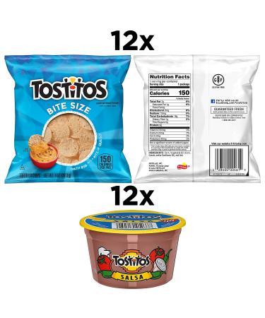 Tostitos Bite Size Rounds & Salsa Dip Cups Variety Pack - 24 Single Serve Portions - Buy Online on GoSupps.com