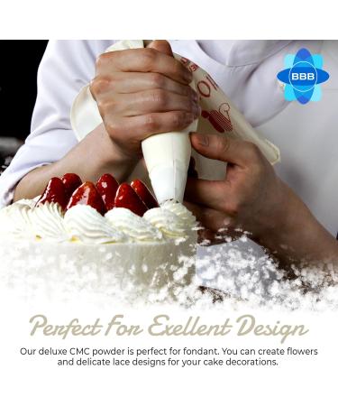 Baking Beauty and Beyond Pure Tylose Tylo CMC Powder - Gluten Free Gum Tragacanth Glue for Cake Decorating - 600g - Buy Online on GoSupps.com