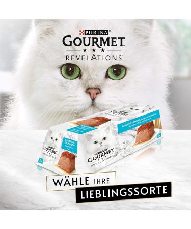 Buy Purina Gourmet Revelations Mousse Cat Food Salmon & Tuna in Sauce 48 Pack (57g Each) | International Shipping Available - Buy Online on GoSupps.com