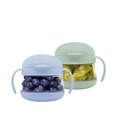 Ubbi Tweat No Spill Snack Container for Kids BPA-Free Toddler Snack Container Sage & Blue - Buy Online on GoSupps.com
