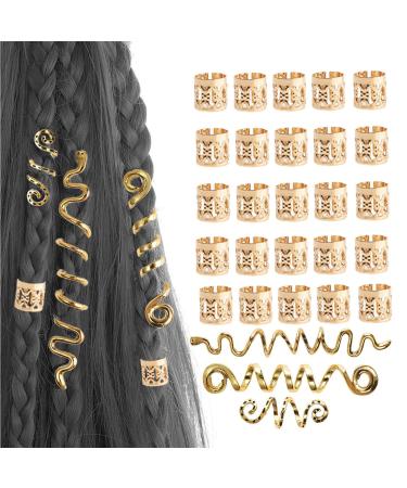 Celtic Hair Clips for Women - 28- Ethnic Style Alloy Hairpins - Celtic Hair Clips Vintage Dreadlocks Hair Pin for Long Hair Women Girls Gold