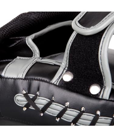 Venum Elite Big Focus Mitts - Black/White | One Size - Premium MMA Training Gear - Buy Online on GoSupps.com