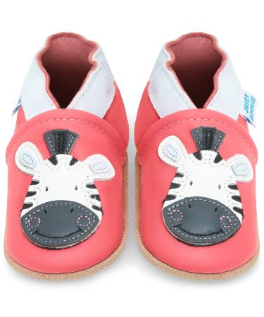 Baby Shoes with Soft Sole - Baby Girl Shoes - Baby Boy Shoes - Leather Toddler Shoes - Baby Walking Shoes 2-3 Years Zebra