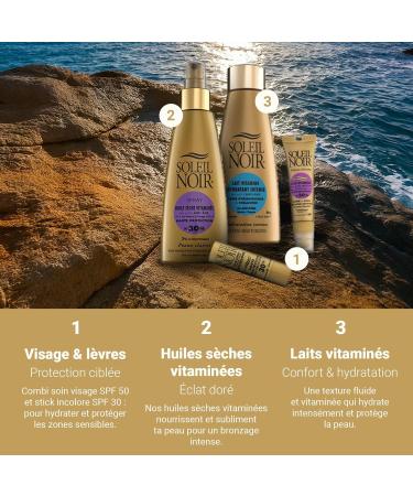 Soleil Noir - Stick L vres Go t Mangue - SPF 30 Haute Protection Solaire - Nourrit Hydrate Prot ge - Huile de Macadamia Beurre de Karit - Fabrication Fran aise - 4g 1 unit (Lot de 1) - Buy Online on GoSupps.com