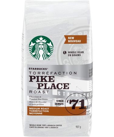 Starbucks Pike Place Whole Bean Medium Roast Coffee 907 gram & Espresso Roast Whole Bean Coffee 907 gram - Buy Online on GoSupps.com
