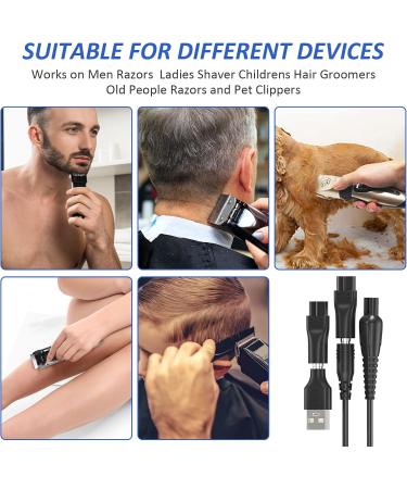 Pchero 15V Philip HQ8505 Razor Charging Cable Replacement - 5V USB Adapter for Hair & Beard Trimmers | 6 Connections 55x21 cm | International Shipping - Buy Online on GoSupps.com