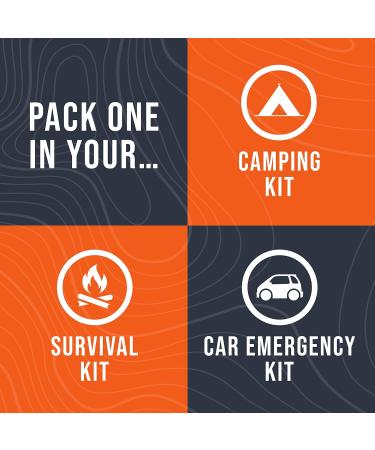 Go Time Gear Emergency Blankets - 4 Pack of Mylar Space Blankets for Camping, Hiking & Survival Kits - Buy Online on GoSupps.com