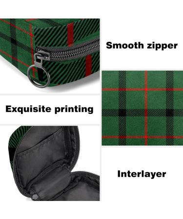 Portable Tartan Plaid Storage Bag for Women & Girls | Menstrual Cup Holder | Stylish Bandage Pouch - Buy Online on GoSupps.com