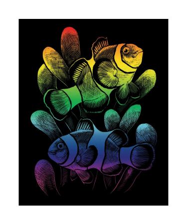 ROYAL BRUSH RAINFL-24 Rainbow Foil Engraving Art Kit, 8-Inch by 10-Inch, Clownfish
