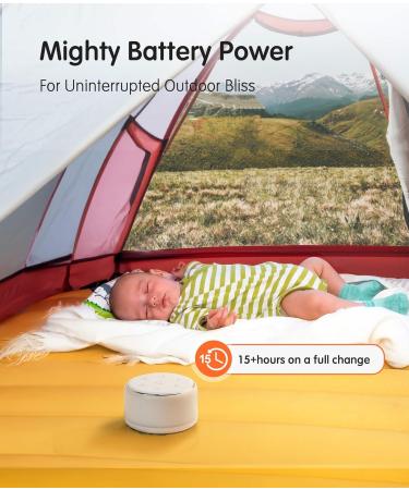 Famisym White Noise Machine - 34 Soothing Sounds for Baby, Adults, Kids - Portable Rechargeable with Night Light - Baby Soother Registry Gift - Buy Online on GoSupps.com