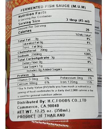 Mum Fermented Fish Sauce (Nam Pla Ra Dak Plara) 350ml (2 Pack) - Authentic Asian Papaya Salad Dressing and Seasoning from Thailand - Ships from USA - Buy Online on GoSupps.com