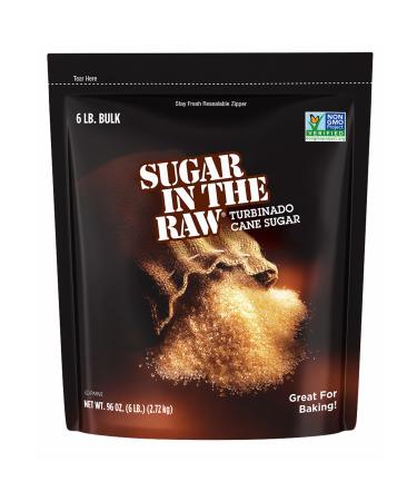 Sugar In The Raw Turbinado Cane Sugar, Made Using 100% Natural Pure Cane Sugar, 6 lbs (Exp. 2019 or later) 6 Pound (Pack of 1)