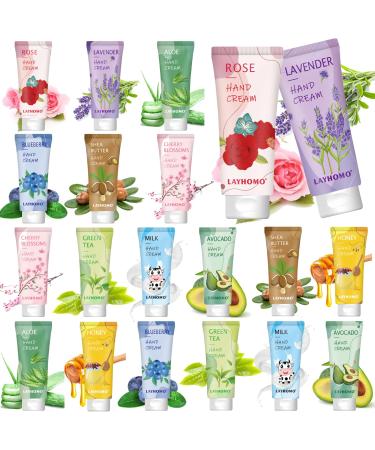 20 Pack Hand Cream Gifts Set-Travel Size Lotion for Women Scented Hand Lotion Deep Moisturizing Hand & Body Lotion for Dry Hands Mini Travel Lotion Small Bulk Gifts Mother's Day Valentine's Day Gifts for Women