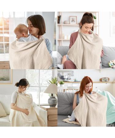 FSCNRK Breastfeeding Towel & Nursing Cover - On-the-Go Silent Scarf for Moms | Perfect for Stroller Coverage & Breastfeeding Privacy - Buy Online on GoSupps.com