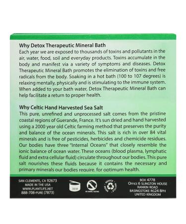 Plantlife Detox Therapy Bath Salts - Natural Aromatherapy for Balance, Calm, and Tension Release - Made in California 3 oz - Buy Online on GoSupps.com
