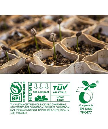 Moonygreen 2.6 Gallon Compost Bags - 100 Count, Extra Thick 0.87 Mils, US BPI ASTM D6400 Certified Compostable Small Trash Bags for Kitchen Food Scrap Waste - Buy Online on GoSupps.com
