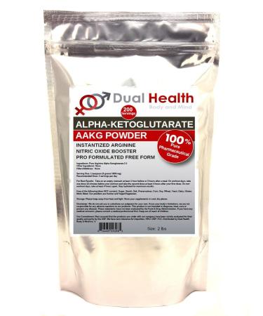 Pure AAKG (2 lb) L-Arginine Alpha-Ketoglutarate Powder Bulk Supplements