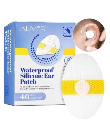 Ear Covers for Shower  Waterproof Ear Protector Cover  Silicone Ear Patch  Shower Ear Stickers 40Pcs  Soft  Hypoallergenic  Security  Suitable for All Skin Types.