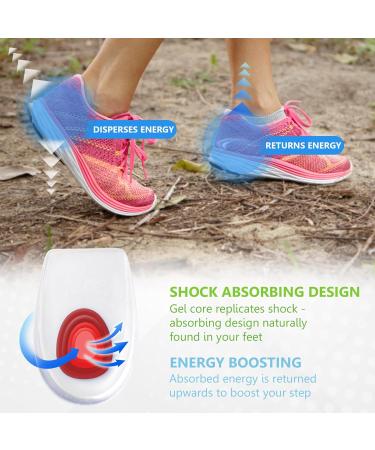 Sulpo Gel Heel Cushion Inserts for Heel Spur - Silicone Gel Insoles for Men & Women - Comfortable Heel Protection - Size 36-39 - 1 Pair - Buy Online on GoSupps.com