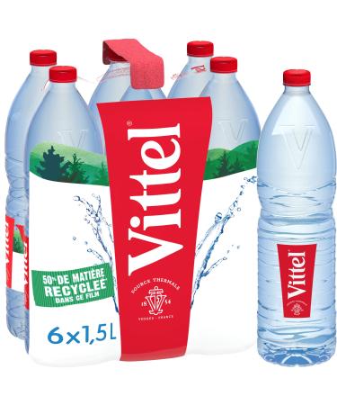 Vittel Natural mineral water - The 6 bottles of 1.5L
