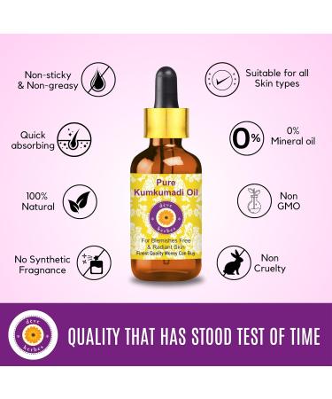 d ve herbes Kumkumadi Oil | Infused | Pure | Non-Sticky | Lightweight | For Facial Care | Men & Women | 100ml (3.38 oz) - Buy Online on GoSupps.com