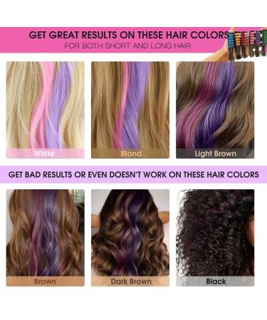 10-Piece Washable Haircover Ridge Set for Kids & Adults - Colorful Temporary Hair Dye for Birthdays Parties Halloween & Christmas - Buy Online on GoSupps.com