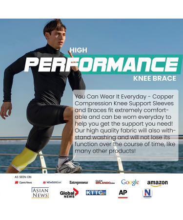 Modvel Knee Braces for Men & Women - Knee Pain Relief Set, Compression Sleeve for Meniscus Tear, ACL & Arthritis - Large Yellow - Buy Online on GoSupps.com