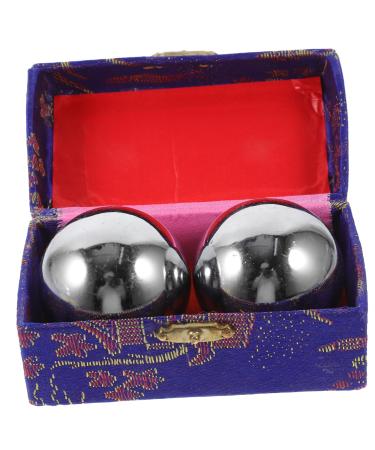BUIFULSIC Massage device 2st Fitness handball For older people Meditation Balls Hand massage balls massage ball outdoor-e Hand tension balls steel ball turn the ball small ball