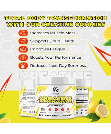Buy Creatine Monohydrate Gummies for Peak Performance | Boost Strength & Endurance Fast Recovery - Buy Online on GoSupps.com
