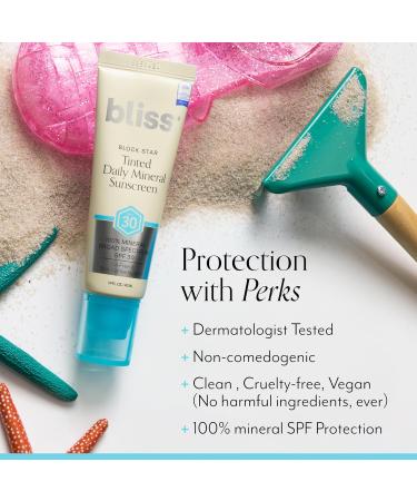 Bliss Block Star SPF 30 Invisible Daily Tinted Sunscreen with Zinc Oxide Sunscreen & Makeup Primer + Glow & Hydrate Serum - Niacinamide + Hyaluronic Acid Serum - Buy Online on GoSupps.com
