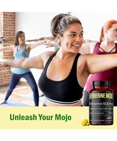 Berberine Supplement 1500mg with Magnesium Glycinate & Ceylon Cinnamon - Gut Health & Weight Management - 60 Tablets - Buy Online on GoSupps.com