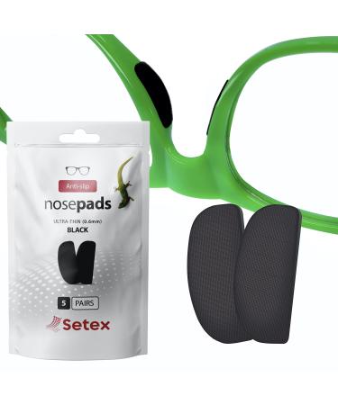 SETEX Gecko Grip Anti-slip-nose pads for glasses (5 black couples) microtextured fibers ultra-high support self-adhesive pads 5 black couples - Buy Online on GoSupps.com