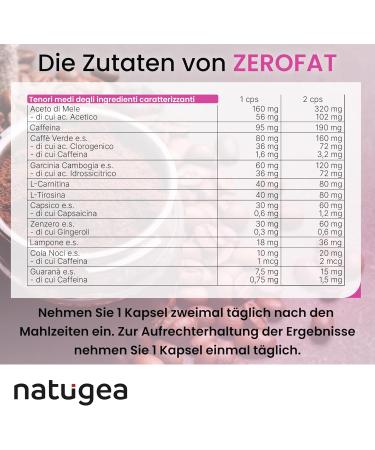 ZEROFAT - Rapid Weight Loss Fat Burners with Carnitine Guarana & Garcinia Cambogia | Detox Solutions for Effective Fat Loss | Shop Internationally - Buy Online on GoSupps.com